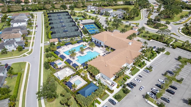 7897 Monarch Ct, Delray Beach, FL 33446 - aerial overview of property's location featuring a pool area
