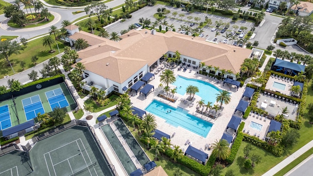7897 Monarch Ct, Delray Beach, FL 33446 - drone / aerial view of a pool