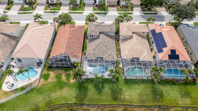 7897 Monarch Ct, Delray Beach, FL 33446 - aerial perspective of suburban area featuring a pool