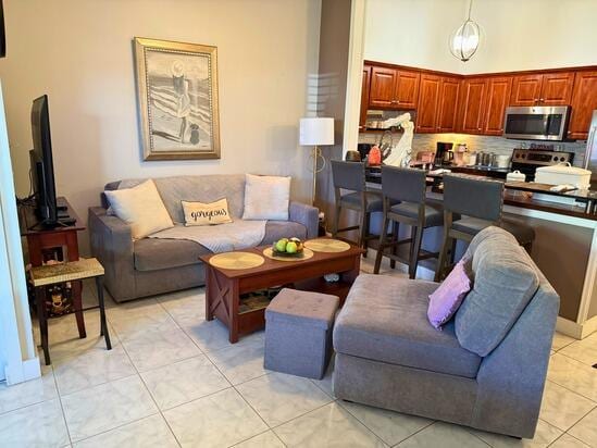 3790 Silver Lace Ln, Boynton Beach, FL 33436 - living area with light tile patterned floors