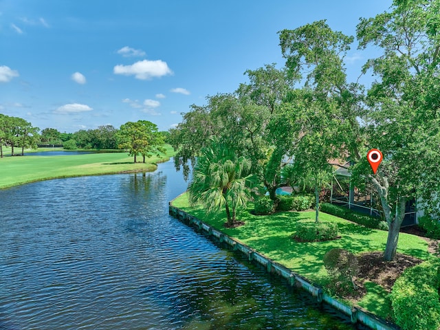 5455 S Fountains Dr S, Lake Worth, FL 33467 - water view featuring a tree filled landscape