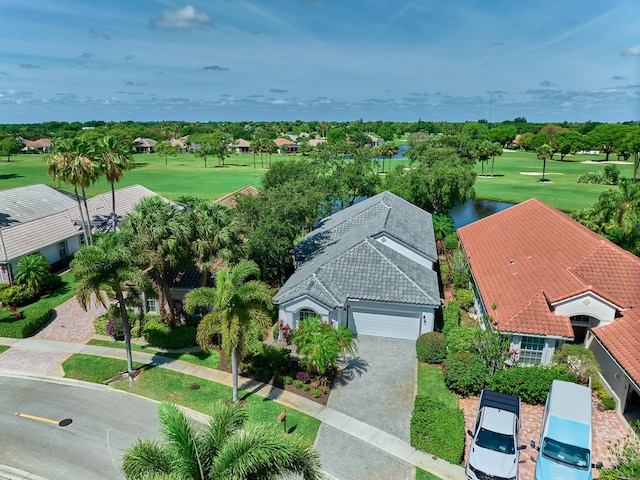 5455 S Fountains Dr S, Lake Worth, FL 33467 - aerial view of property and surrounding area featuring a golf club and a tree filled landscape