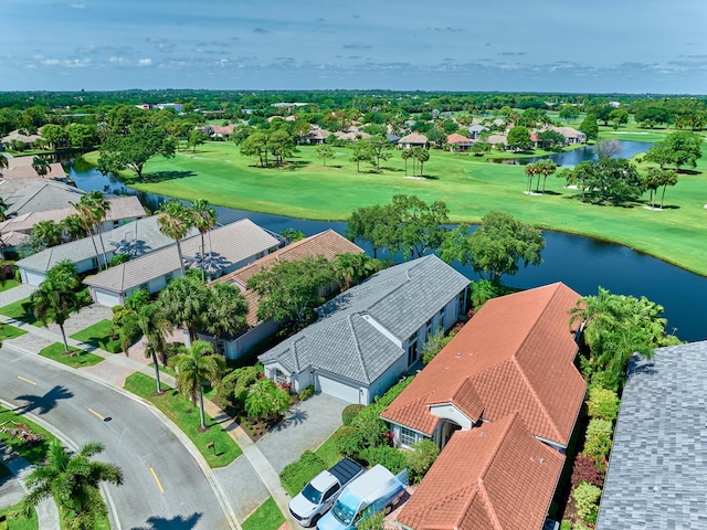 5455 S Fountains Dr S, Lake Worth, FL 33467 - aerial perspective of suburban area with a nearby body of water and a golf course