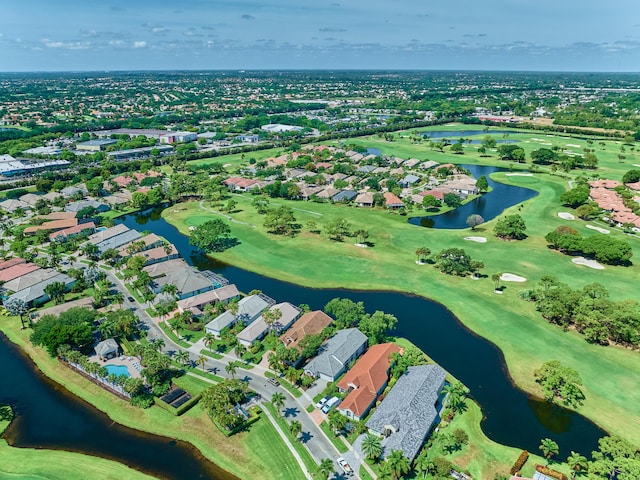 5455 S Fountains Dr S, Lake Worth, FL 33467 - aerial view of property's location featuring nearby suburban area, a golf course, and a large body of water