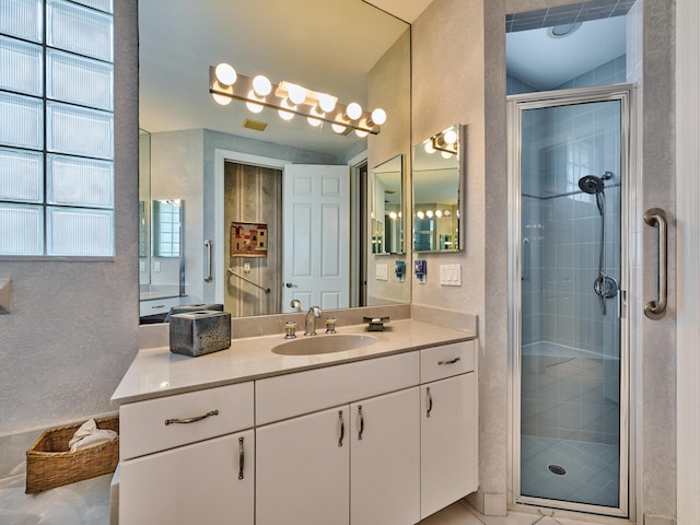5455 S Fountains Dr S, Lake Worth, FL 33467 - bathroom with a shower stall and vanity