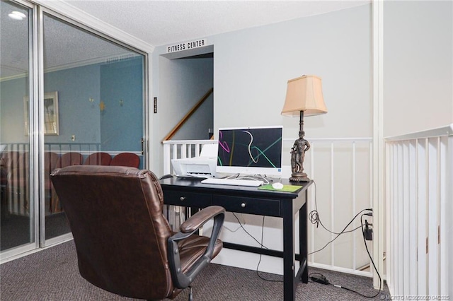 1925 SW Palm City Rd Unit C, Stuart, FL 34994 - office area with carpet floors and crown molding