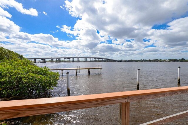 1925 SW Palm City Rd Unit C, Stuart, FL 34994 - dock area featuring a water view