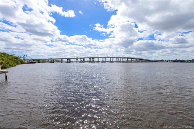 1925 SW Palm City Rd Unit C, Stuart, FL 34994 - water view featuring a notable bridge