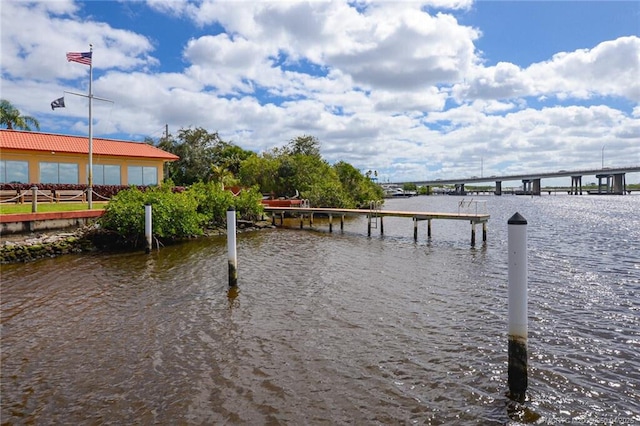 1925 SW Palm City Rd Unit C, Stuart, FL 34994 - dock featuring a water view