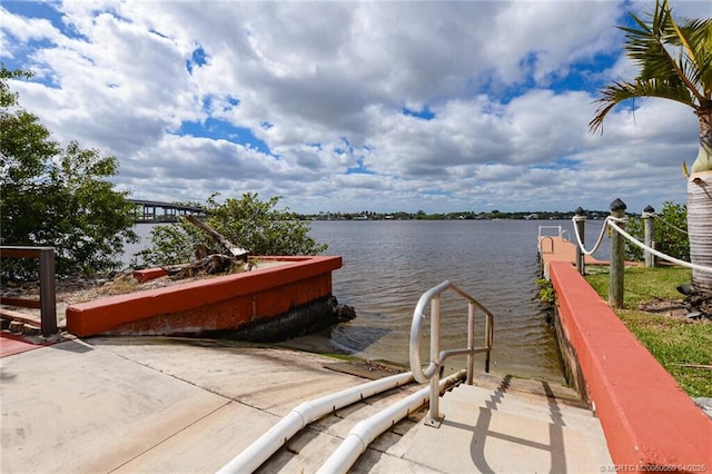1925 SW Palm City Rd Unit C, Stuart, FL 34994 - dock with a water view