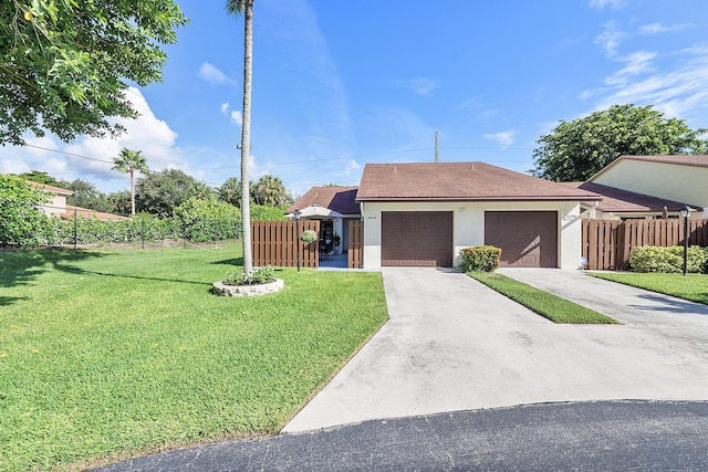 3839 Coco Loba Ln, Boynton Beach, FL 33436 - view of front of home featuring a garage, concrete driveway, stucco siding, and roof with shingles