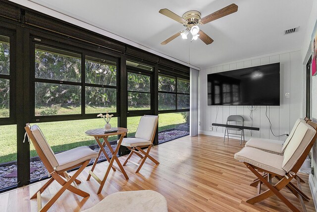 3839 Coco Loba Ln, Boynton Beach, FL 33436 - sunroom featuring wood finished floors