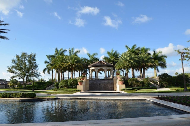 8979 Little Falls Way, Delray Beach, FL 33446 - view of swimming pool featuring a gazebo