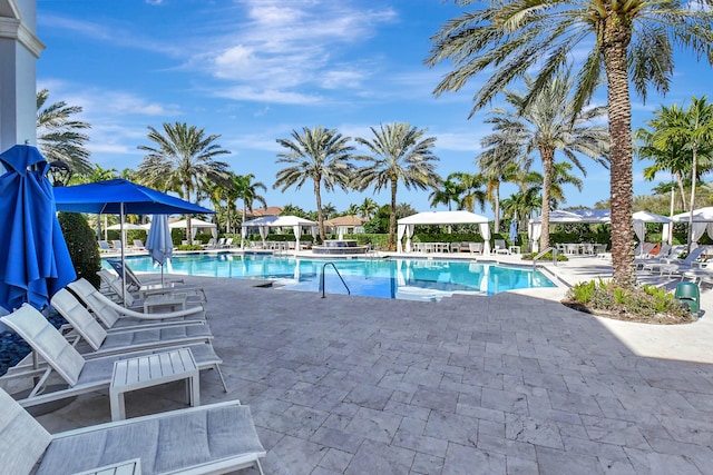 8979 Little Falls Way, Delray Beach, FL 33446 - community pool with a patio area