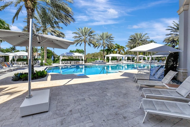 8979 Little Falls Way, Delray Beach, FL 33446 - community pool featuring a patio