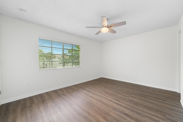 4718 NW 59th Mnr, Coconut Creek, FL 33073 - unfurnished room with ceiling fan, dark wood-style flooring, and baseboards