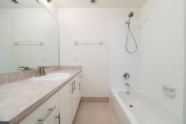 4718 NW 59th Mnr, Coconut Creek, FL 33073 - bathroom featuring tile patterned floors,  shower combination, and vanity