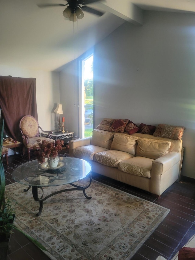 4832 Flynt Dr, Marianna, FL 32446 - living room with a ceiling fan and wood finished floors