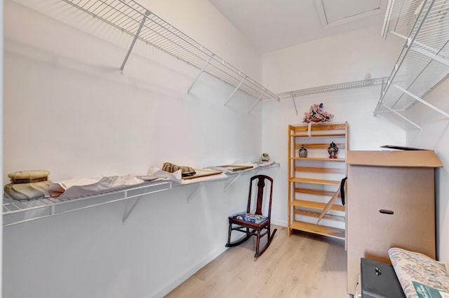 9564 Crescent View Dr N, Boynton Beach, FL 33437 - walk in closet featuring light wood-style flooring
