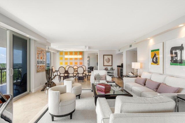 901 E Camino Real Unit 7C, Boca Raton, FL 33432 - view of living room