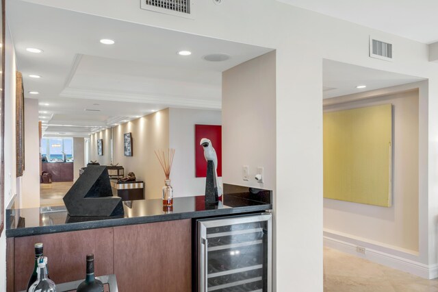 901 E Camino Real Unit 7C, Boca Raton, FL 33432 - reception area featuring wet bar and recessed lighting