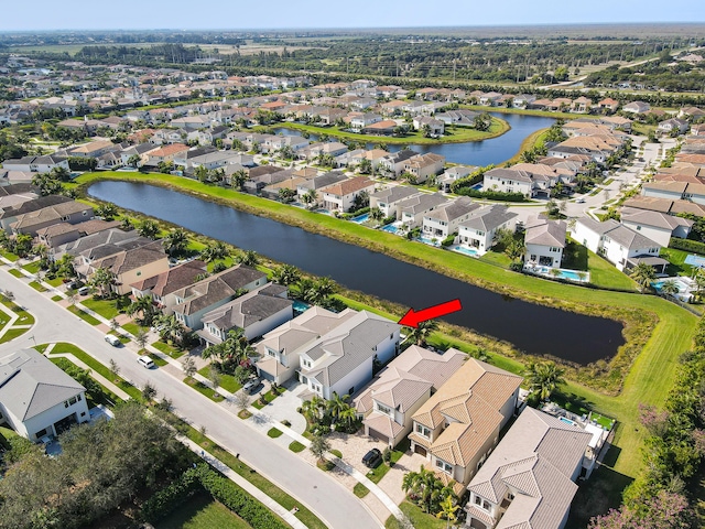16323 Pantheon Pass, Delray Beach, FL 33446 - aerial perspective of suburban area featuring a nearby body of water