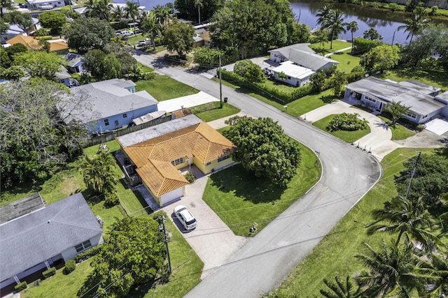 1401 Shore Dr, Lake Clarke Shores, FL 33406 - aerial perspective of suburban area featuring a nearby body of water