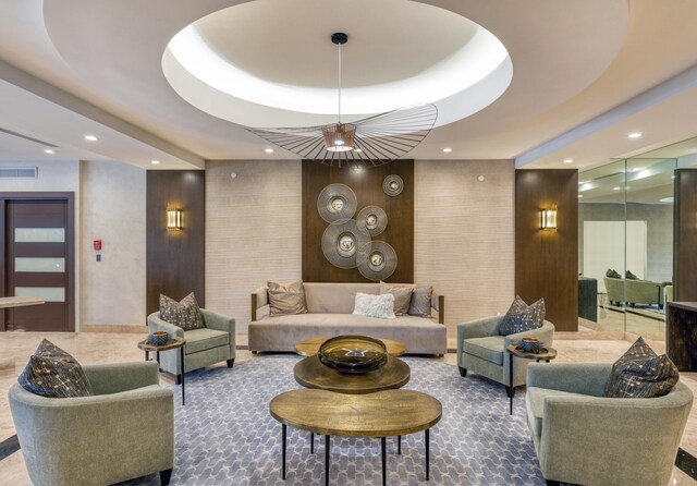 901 E Camino Real Unit 4C, Boca Raton, FL 33432 - building lobby featuring recessed lighting