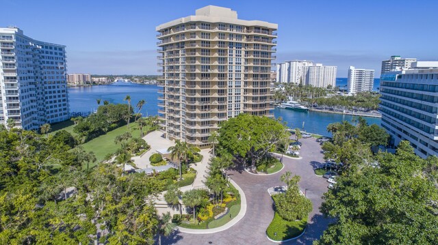 901 E Camino Real Unit 4C, Boca Raton, FL 33432 - view of apartment building / complex featuring a water view and a city view