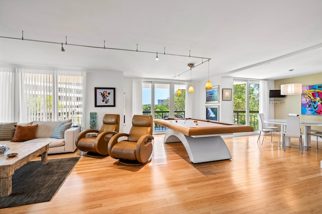 901 E Camino Real Unit 4C, Boca Raton, FL 33432 - living room with light wood finished floors, plenty of natural light, and track lighting