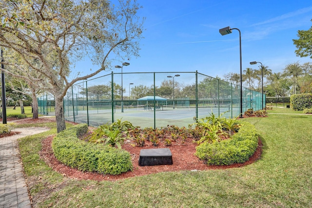 view of tennis court
