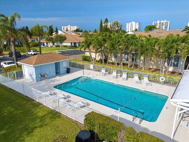 community pool featuring a patio
