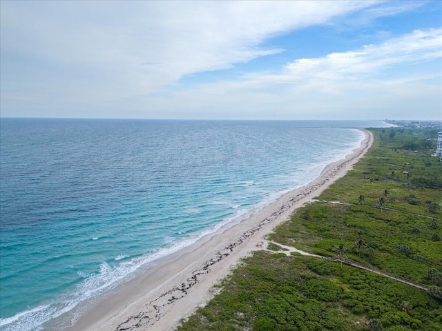 water view featuring local beach