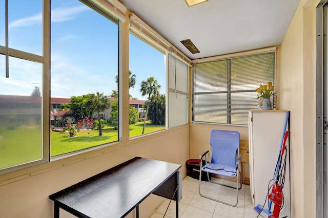 sunroom featuring healthy amount of natural light