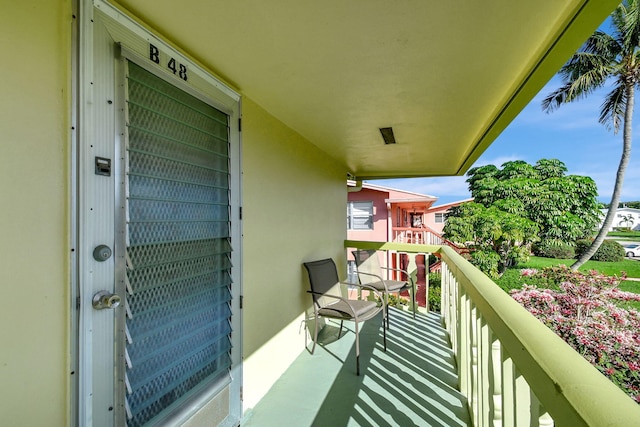 view of balcony