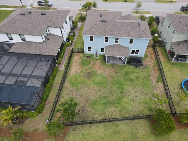 aerial view of residential area