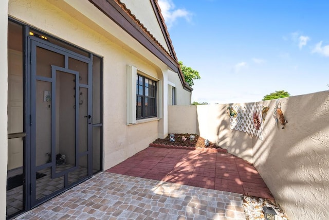 view of patio / terrace with a fenced backyard