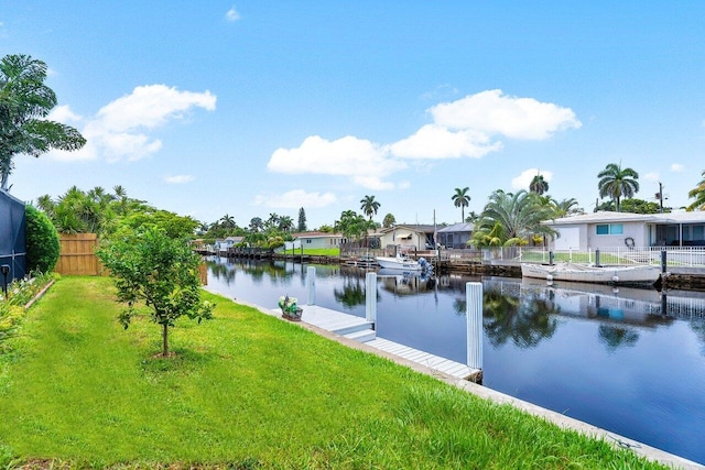 1467 NE 57th Ct, Fort Lauderdale, FL 33334 - water view featuring nearby suburban area and fence