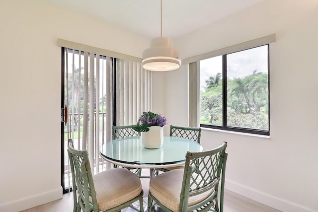 5218 Fountains Dr S Unit 206, Lake Worth, FL 33467 - dining space featuring baseboards