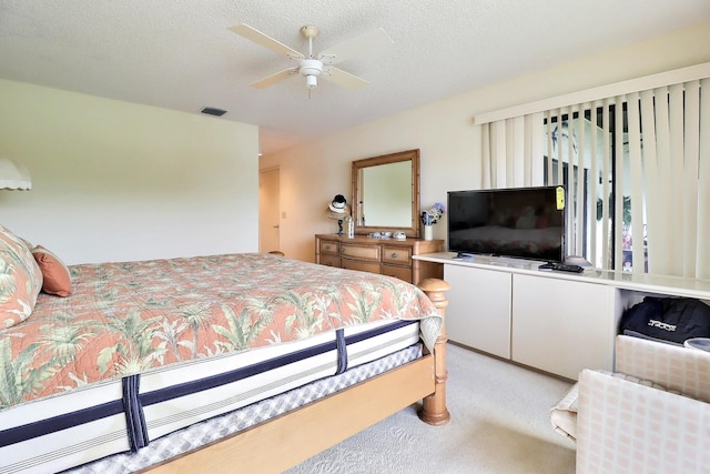 5218 Fountains Dr S Unit 206, Lake Worth, FL 33467 - bedroom with carpet and ceiling fan