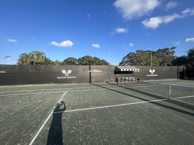 view of tennis court