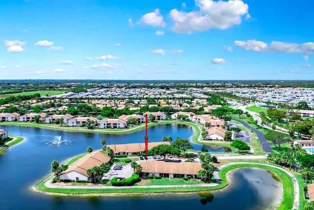 8735 Boca Glades Blvd W Unit D, Boca Raton, FL 33434 - aerial view of residential area featuring a large body of water