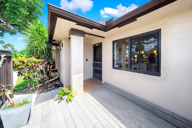 8735 Boca Glades Blvd W Unit D, Boca Raton, FL 33434 - view of wooden deck