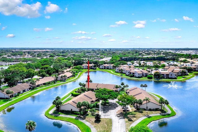 8735 Boca Glades Blvd W Unit D, Boca Raton, FL 33434 - aerial view of residential area featuring a nearby body of water and a tree filled landscape