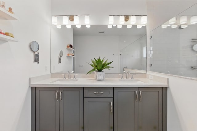 622 Parsons Way, Deerfield Beach, FL 33442 - full bathroom with double vanity and tiled shower