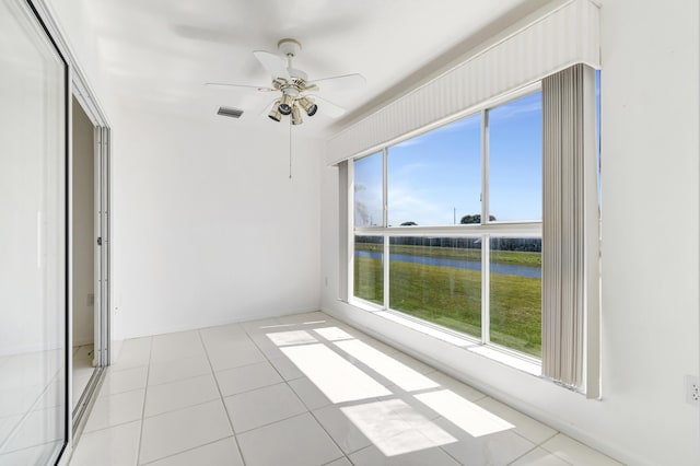 5952 Regal Glen Dr Unit 204, Boynton Beach, FL 33437 - unfurnished sunroom featuring a water view
