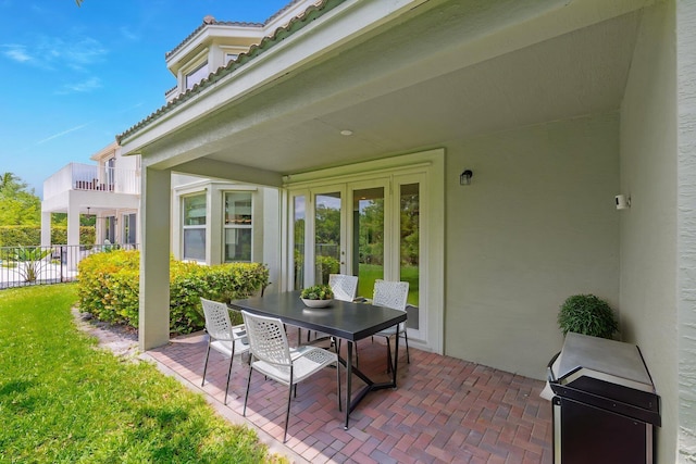 9226 Dupont Pl, Wellington, FL 33414 - view of patio / terrace featuring outdoor dining space