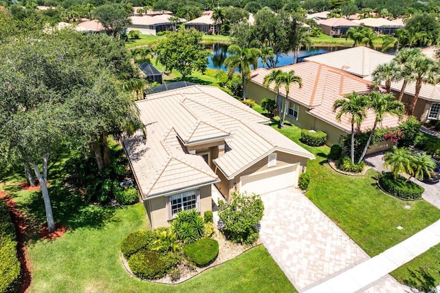 10887 Summerville Way, Boynton Beach, FL 33437 - aerial view of residential area featuring a large body of water