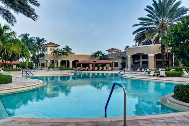 10887 Summerville Way, Boynton Beach, FL 33437 - community pool featuring a patio area
