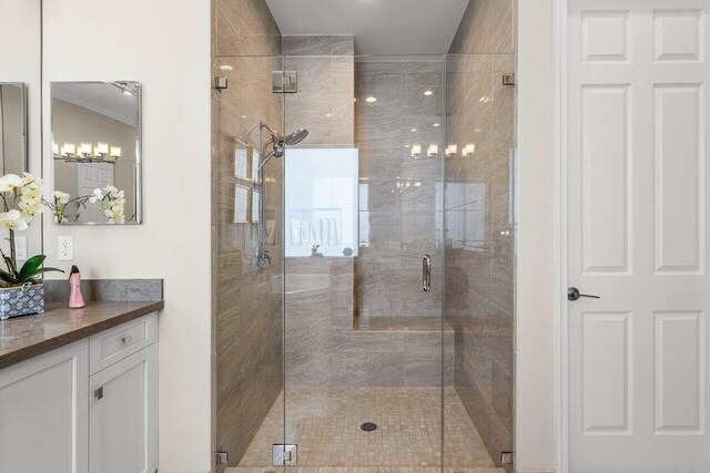 9037 Golden Mountain Cir, Boynton Beach, FL 33473 - full bath featuring vanity and a stall shower
